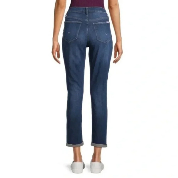 Hudson Jeans Natalie Midrise Slim Boyfriend Cropped Jeans in Leah - Picture 2 of 11